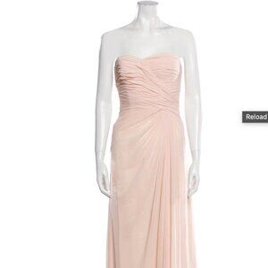 MONIQUE LHUILLIER Strapless Long Dress Size: XS I US O